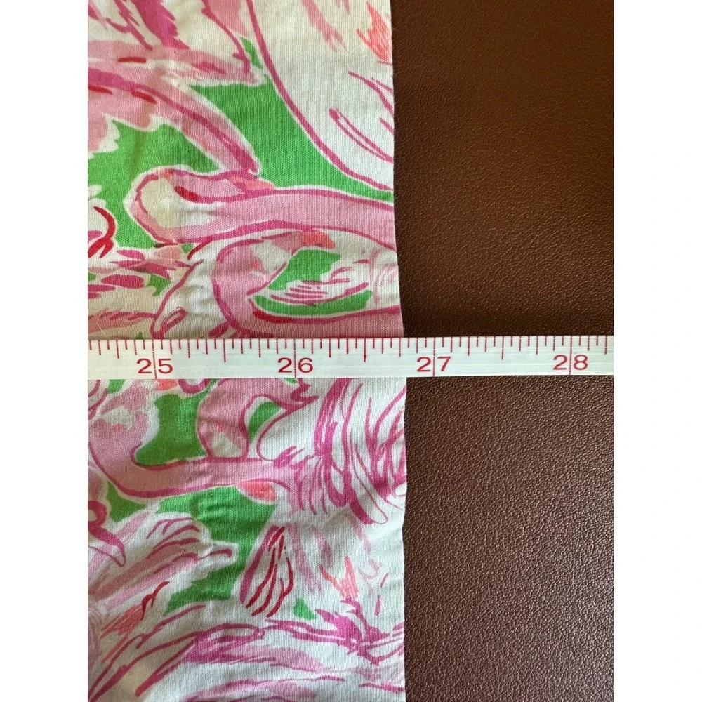 Lilly Pulitzer Shift Dress Girls 10 Pink LIKE_NEW Flamingo Lace Trim Pockets